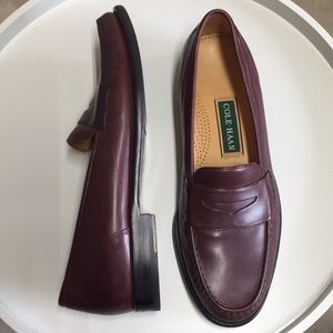 Cole Haan Burgundy Brown Leather Loafer sz 11.5M